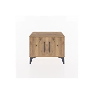 Arges Komodin Tek Raflı 2 Kapaklı 60x30x48 Çam-çam