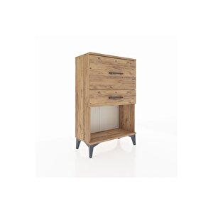 Arges Komodin 2 Çekmeceli 60x30x96 Çam-çam