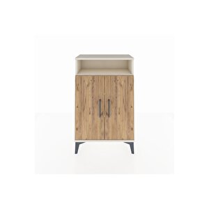 Arges Komodin 3 Raflı 2 Kapaklı 60x30x96 Aytaşı-çam