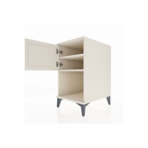 Kronos Komodin 2 Raflı Tek Kapaklı 44x59x80 Aytaşı-aytaşı