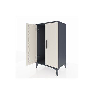 Hyperion Komodin 2 Kapaklı 60x44x106 Antrasit-aytaşı