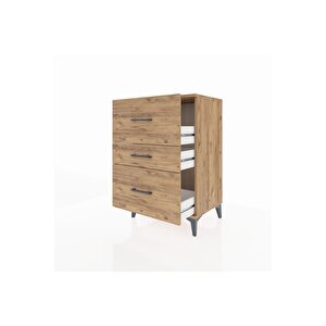 Hyperion Komodin 3 Çekmeceli 60x44x96 Çam-çam