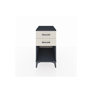 Kronos Komodin 2 Çekmeceli 44x59x80 Antrasit-aytaşı