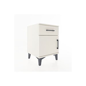 Hyperion Komodin Tek Çekmeceli Tek Kapaklı 44x44x64 Aytaşı-aytaşı