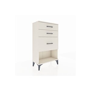 Arges Komodin 3 Çekmeceli 60x30x106 Aytaşı-aytaşı