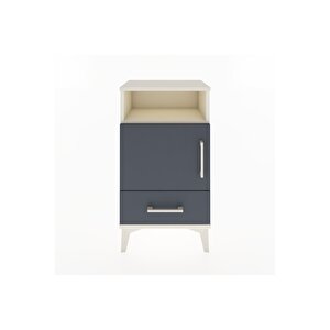 Arges Komodin 2 Raflı Tek Kapaklı 44x30x80 Aytaşı-antrasit