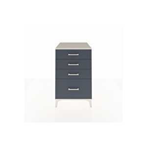 Kronos Komodin 4 Çekmeceli 60x59x96 Aytaşı-antrasit