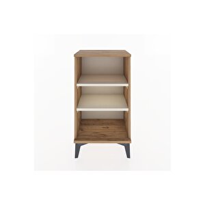 Arges Komodin Tek Raflı Tek Çekmeceli 44x30x80 Çam-aytaşı