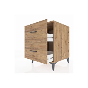 Kronos Komodin 2 Çekmeceli 60x59x80 Çam-çam