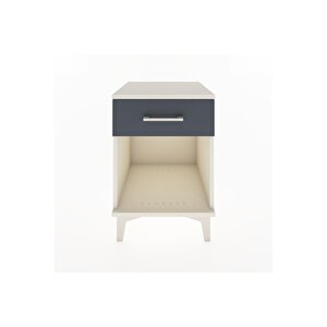 Hyperion Komodin Tek Çekmeceli 44x44x64 Aytaşı-antrasit