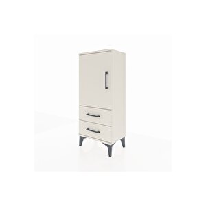 Arges Komodin 2 Raflı 2 Çekmeceli Tek Kapaklı 44x30x106 Aytaşı-aytaşı