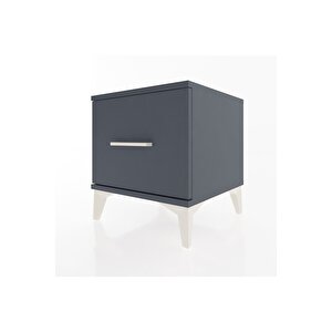 Hyperion Komodin Tek Çekmeceli 44x44x48 Antrasit-antrasit