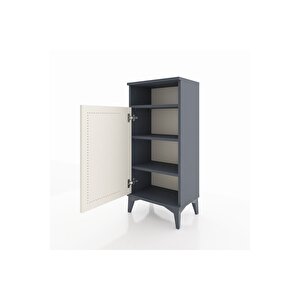 Arges Komodin 3 Raflı Tek Kapaklı 44x30x96 Antrasit-aytaşı