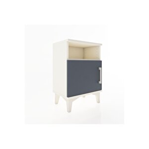 Arges Komodin 2 Raflı Tek Kapaklı 44x30x64 Aytaşı-antrasit