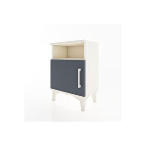 Arges Komodin 2 Raflı Tek Kapaklı 44x30x64 Aytaşı-antrasit