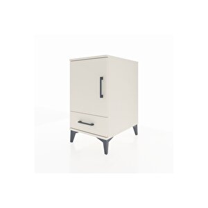 Kronos Komodin 2 Raflı Tek Çekmeceli Tek Kapaklı 44x59x80 Aytaşı-aytaşı