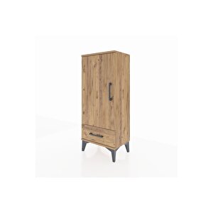 Arges Komodin 3 Raflı Tek Çekmeceli Tek Kapaklı 44x30x106 Çam-çam