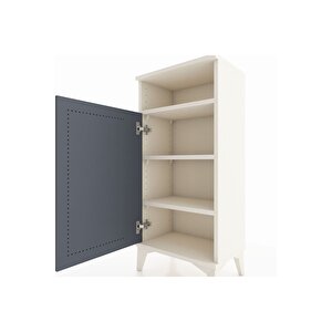 Arges Komodin 3 Raflı Tek Kapaklı 44x30x96 Aytaşı-antrasit