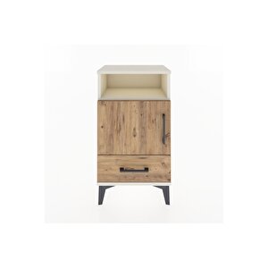 Arges Komodin 2 Raflı Tek Kapaklı 44x30x80 Aytaşı-çam