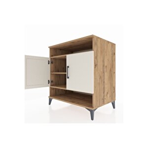 Kronos Şifonyer 3 Raflı 2 Kapaklı 88x59x96 Çam-aytaşı