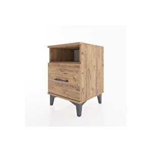 Hyperion Komodin Tek Raflı Tek Çekmeceli 44x44x64 Çam-çam