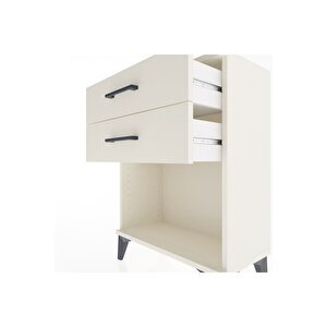 Arges Komodin 2 Çekmeceli 60x30x80 Aytaşı-aytaşı