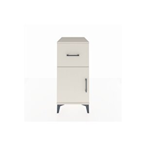 Kronos Komodin Tek Raflı Tek Çekmeceli Tek Kapaklı 44x59x96 Aytaşı-aytaşı