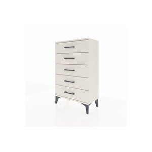 Arges Komodin 5 Çekmeceli 60x30x96 Aytaşı-aytaşı