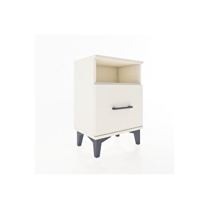 Arges Komodin Tek Raflı 2 Çekmeceli 44x30x64 Aytaşı-aytaşı