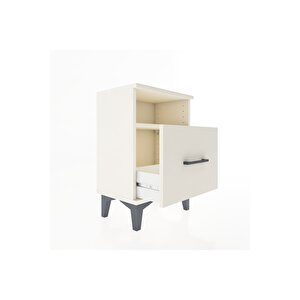 Arges Komodin Tek Raflı 2 Çekmeceli 44x30x64 Aytaşı-aytaşı