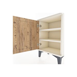 Arges Komodin 2 Raflı Tek Kapaklı 44x30x64 Aytaşı-çam