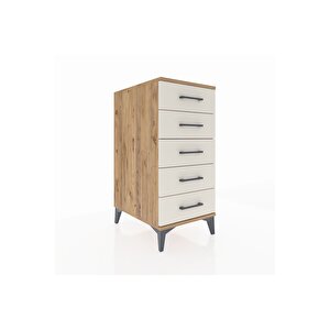 Kronos Komodin 5 Çekmeceli 44x59x96 Çam-aytaşı