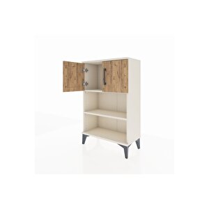 Arges Komodin 2 Raflı 2 Kapaklı 60x30x96 Aytaşı-çam