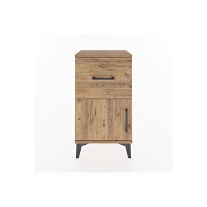 Arges Komodin Tek Raflı Tek Çekmeceli Tek Kapaklı 44x30x80 Çam-çam