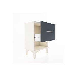 Arges Komodin Tek Çekmeceli 44x30x64 Aytaşı-antrasit