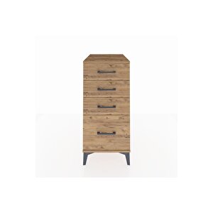 Kronos Komodin 4 Çekmeceli 44x59x96 Çam-çam