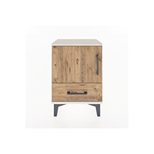 Arges Komodin 2 Raflı Tek Kapaklı 44x30x64 Aytaşı-çam