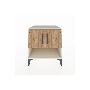 Kronos Komodin 2 Raflı 2 Kapaklı 60x59x64 Aytaşı-çam