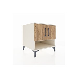 Kronos Komodin 2 Raflı 2 Kapaklı 60x59x64 Aytaşı-çam