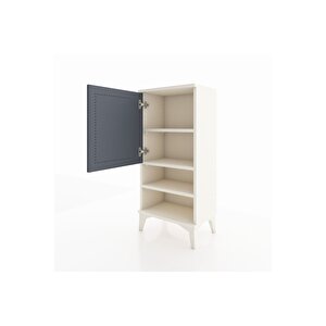 Arges Komodin 3 Raflı Tek Kapaklı 44x30x96 Aytaşı-antrasit