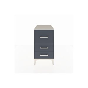 Kronos Komodin 3 Çekmeceli 44x59x80 Aytaşı-antrasit