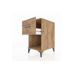 Kronos Komodin Tek Çekmeceli 44x59x80 Çam-çam