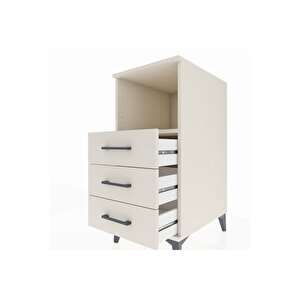 Kronos Komodin Tek Raflı 3 Çekmeceli 44x59x96 Aytaşı-aytaşı