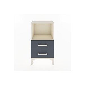 Arges Komodin 2 Çekmeceli 44x30x80 Aytaşı-antrasit