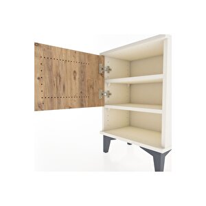 Arges Komodin 2 Raflı Tek Kapaklı 44x30x64 Aytaşı-çam