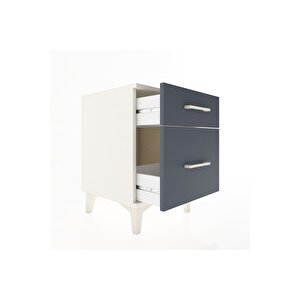 Hyperion Komodin 2 Çekmeceli 44x44x64 Aytaşı-antrasit