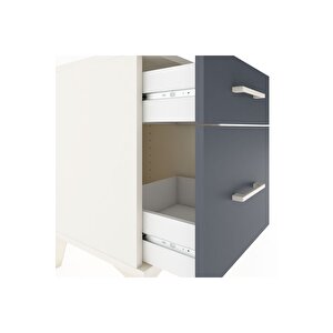 Hyperion Komodin 2 Çekmeceli 44x44x64 Aytaşı-antrasit