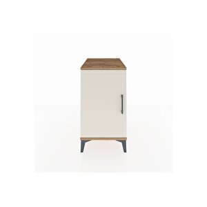 Kronos Komodin 2 Raflı Tek Kapaklı 44x59x80 Çam-aytaşı