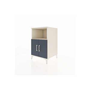 Kronos Komodin 2 Raflı 2 Kapaklı 60x59x96 Aytaşı-antrasit