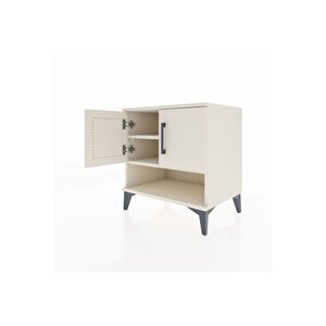 Hyperion Komodin 2 Raflı 2 Kapaklı 60x44x64 Aytaşı-aytaşı